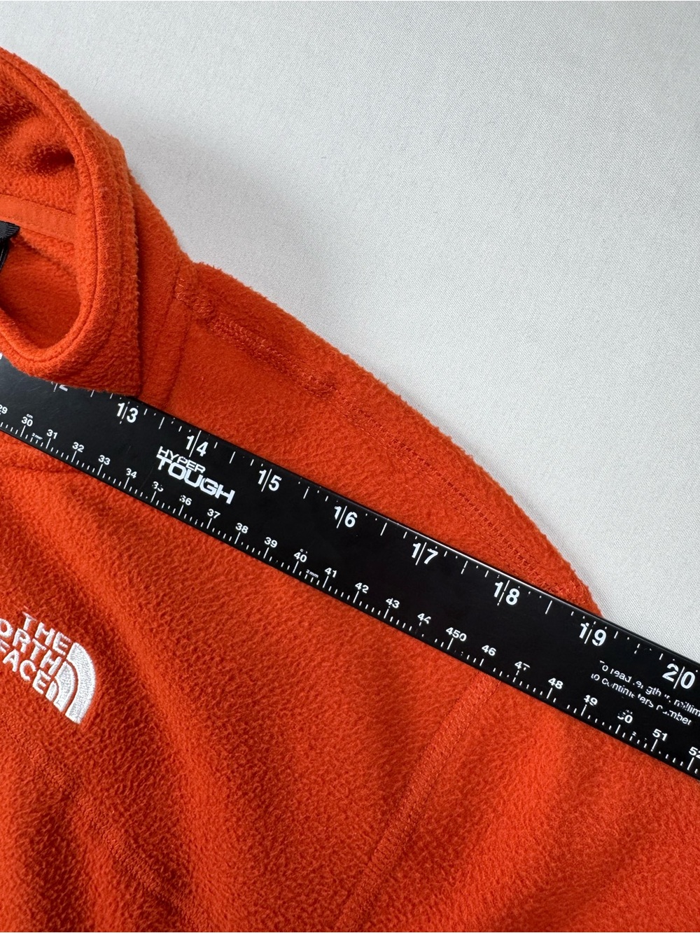 The North Face Orange Full Zip Fleece Jacket Men’s Large - Picture 9 of 12